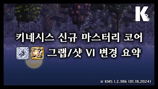 키네시스 신규 마스터리 코어 '그랩/샷 VI' 본섭 상륙 요약_메이플스토리