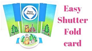 Shutter Fold Card • Simplified Version Peekaboo Card