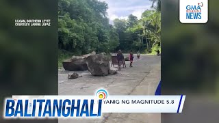 Southern Leyte, niyanig ng magnitude 5.8 na lindol | Balitanghali