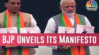 BJP Unveils Its Election Manifesto ,Focusing On Doubling Of Farmers Income \u0026 Housing For All By 2022