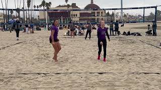 Santa Cruz beach volleyball vs osvc Kathryn and Mia