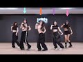 body meovv dance practice mirrored 4 members version guide arrows 4k