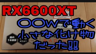 AMD Radeon RX6600XT は○○Wで動く小さな化け物でした。マイニング用OSのHiveOS設定も公開。I installed my new RX 6600 XT.