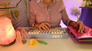 ASMR Personal Assistant Plans Your New Year ✨📋 Soft-Spoken, Thocky Keyboard Typing & Writing