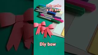 Christmas 🎁| diy paper bow making✨🥳 idea 💡| Roshni's unique word #craftaddict #craftymom #craftyfun