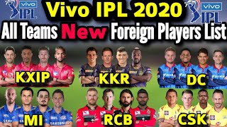 IPL 2020 All Teams Foreign Players list | IPL 2020 All Overseas Players list | New Foreign Players