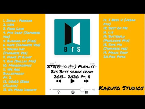 BTS (Playlist) - Best BTS Songs From 2013-2020 Part II - YouTube