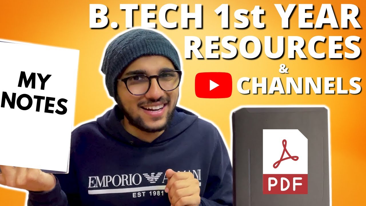 Best YouTube Channels And Books For 1st Year Of BTECH | Hand Made Notes ...