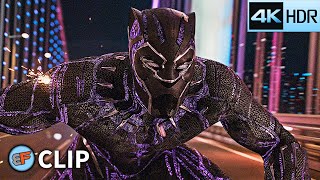 Black Panther vs Ulysses Klaue - Busan Car Chase Scene | Black Panther (2018) IMAX 4K HDR Movie Clip