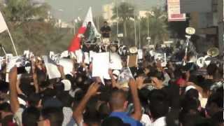 تشييع مهيب للشهيد حسين الجزيري 16-02-2013