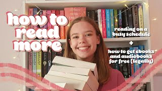 how to read more | productivity, cheap books + busy schedules