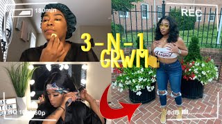 HOW TO BE A INSTAGRAM BADDIE | 3 IN 1 GRWM MAKEUP, HAIR, OUTFIT | LANAE LANELL