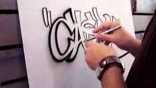 airbrushed graffiti name