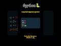 PYTHON || Compound assignment operators || #python #programming #toutorial #coding #education