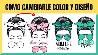 Como Personalizar Diseño de Moño Despeinado | Como Crear Diseños de Messy Bun con Inkscape - PNG SVG