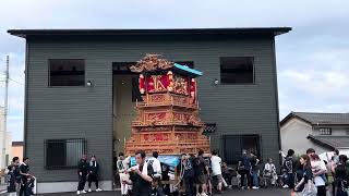 横黒だんじり蔵完成お披露目運行【西条祭り】令和６年９月１５日