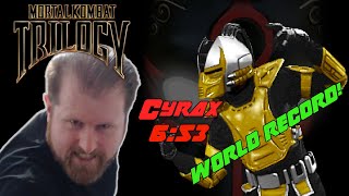 NEW WORLD RECORD! - Mortal Kombat Trilogy INSANE Cyrax Speedrun