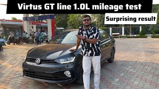 2024 virtus GT line 1.0L | mileage test |