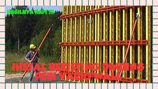 [VLOG] TIPS\u0026TRICKS || SANGAT CEPAT !! INSTALL BEKISTING DINDING PERI VARIO WALL FORMWORK SYSTEM