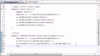 Java Game Development 31 User Mouse Input