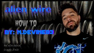 👽 Best ALIEN wire tutorial of year 2023!  N.Devine83 coil build #wireart #alien #youzguyz