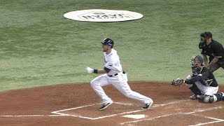 JPN@MLB: Zobrist triples down the line in the 3rd