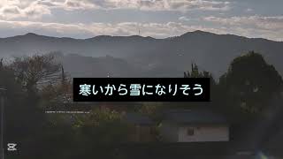 いい季節になりました。2024年12月8日