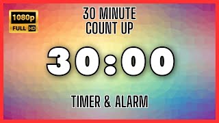 ⏰ 30 Minute Timer Count Up 1080p HD Online Timer to Improve Your Focus and Accelerate Productivity