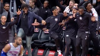 The BEST Nets Bench Reactions & Celebrations