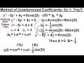 Differential Equation - 2nd Order (42 of 54) Method of Undetermined Coefficient: Ex. 3