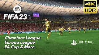 FIFA 23 Last Minute Goal Celebrations All Trophies Edition ft. UCL, MLS Cup etc.  PS5 4k Ultra HD