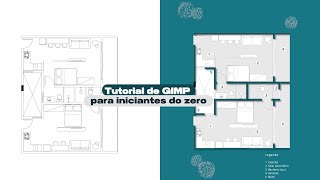 Planta baixa de Arquitetura usando o GIMP: Passo a passo do zero para Iniciantes