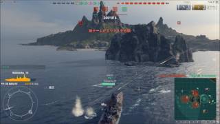 【WoWs】下手でも楽しい酔っ払い分艦隊2戦目