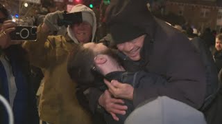 Families reunite with January 6 defendants outside D.C. Jail after Presidential pardons