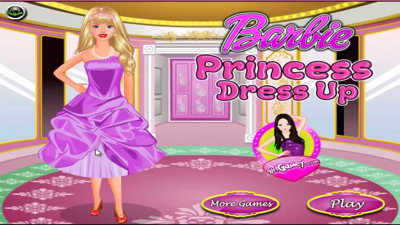 Barbie Princess Dress Up | Girls Games / Baby Games | HD - YouTube