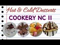 Preparing Hot and Cold Desserts Cookery NC II Project 3 featuring Miss Glenzel Fareńias