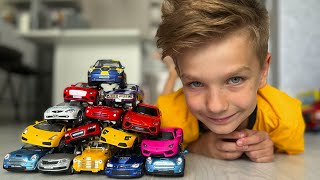 Mark finds small cars and learns to count with a cool car