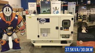 FG Wilson Diesel Generator: CALG Sound Attenuated P33-3 Overview (SAP33-3, 37.5 kVA/30 kW at 60Hz)