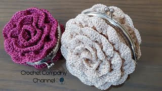 كروشيه محفظه نقود / بوك للفكه / كيس نقود صغير  _ Crochet Coin Purse #صحبه_الكروشيه