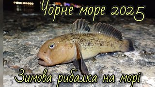 Перша рибалка нового року на морі.Чорне море 2025.