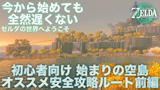 【ティアキン 初心者向け攻略】#01 始まりの空島 オススメ安全攻略ルート 前編 [ゼルダの伝説ティアーズオブザキングダム]