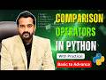 Comparison Operators with Practical Examples | Python Tutorial for Beginners | Python Programming
