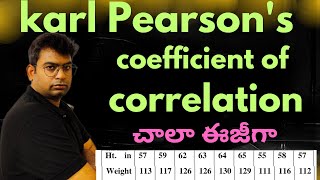 karl Pearson's coefficient of correlation