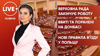 Останнє засідання Ради у 2021 / Обстріл позицій ЗСУ / Українсько-польський кордон