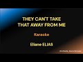 THEY CAN T TAKE THAT AWAY FROM ME KARAOKE Eliane ELIAS   Ella FITZGERALD