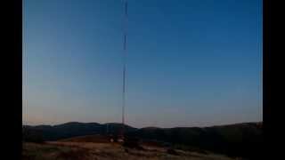 2EN 80m lattice tower erection