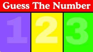 Guess The Hidden Number Optical Illusion Tests