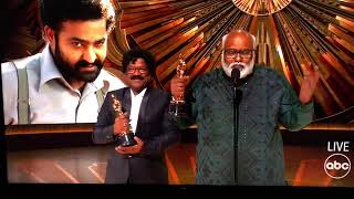 Oscars 2023 - RRR 'Naatu Naatu' WINS best original song #oscars2023 #rrrmovie #india