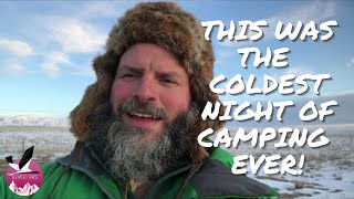 The coldest night I EVER spent in the wild!  PART 1: Winter Camping at Qinghai Lake