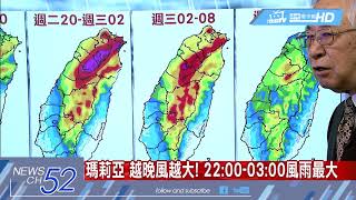 20180710中天新聞　【氣象】暴風圈估傍晚5時觸陸　北北基10縣市列致災區